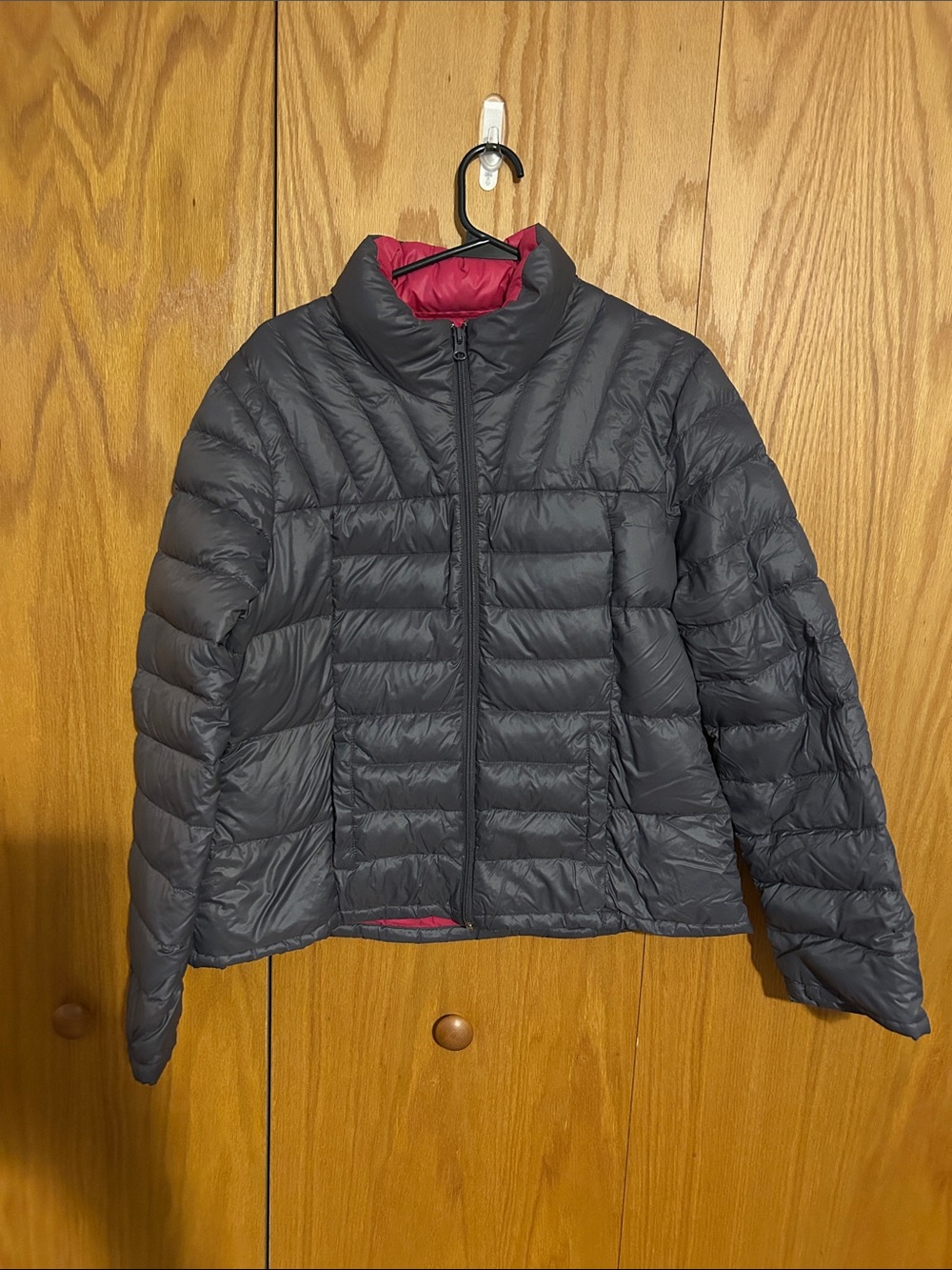 Bernardo grey Goose Down Jacket Large